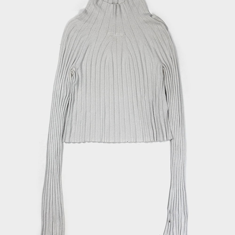 Helmut Lang White Anatomical Knitwear 2000's