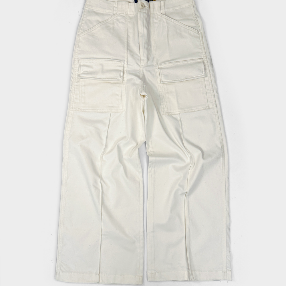 Polo Ralph Lauren White Cargo Wide Leg Pants 2021