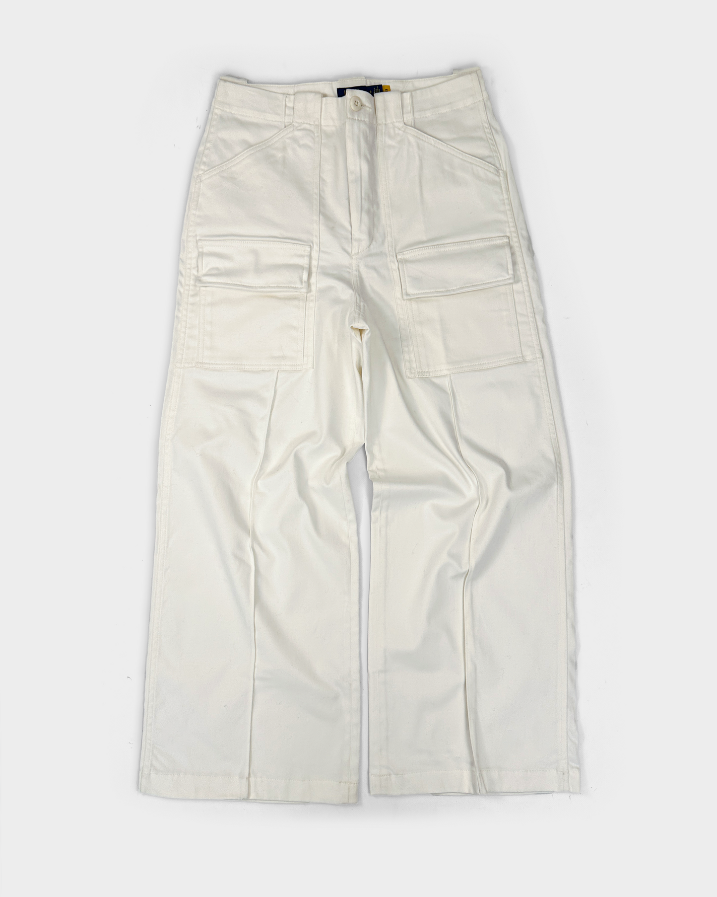 Polo Ralph Lauren White Cargo Wide Leg Pants 2021