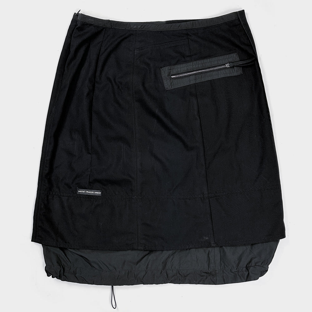 Marithé Francois Girbaud Utility Black Skirt 2000's