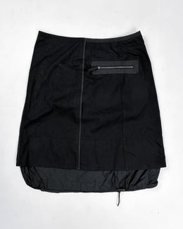Marithé Francois Girbaud Utility Black Skirt 2000's