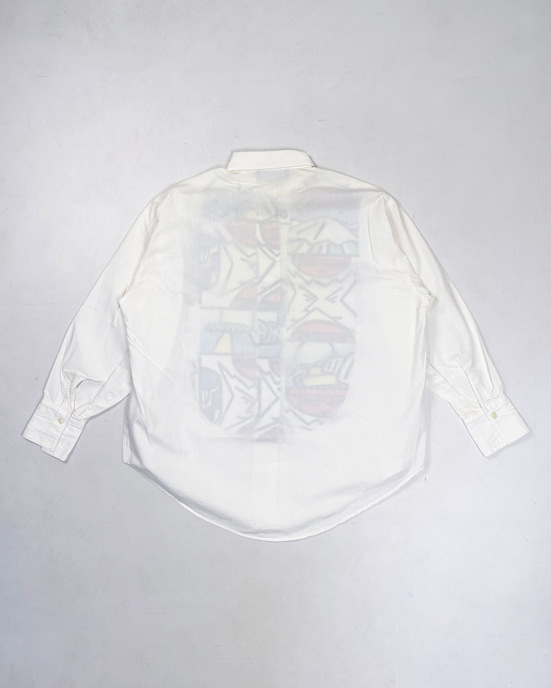 Alain Manoukian White Printed Shirt 1990's