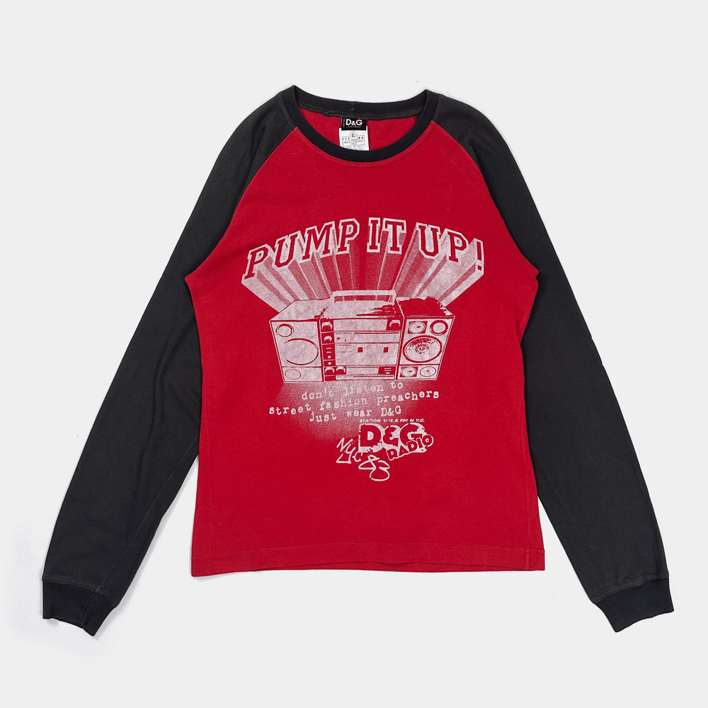 Dolce & Gabbana "Pump It Up" Longsleeve Tee 2000's