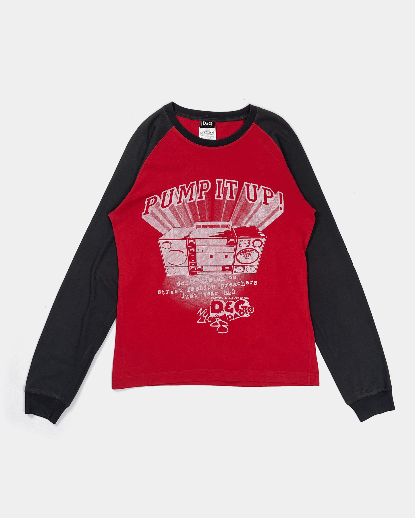 Dolce & Gabbana "Pump It Up" Longsleeve Tee 2000's