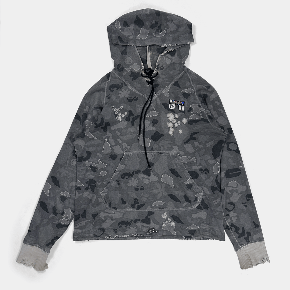 Diesel Destroyed Cammo Hoodie 2000's