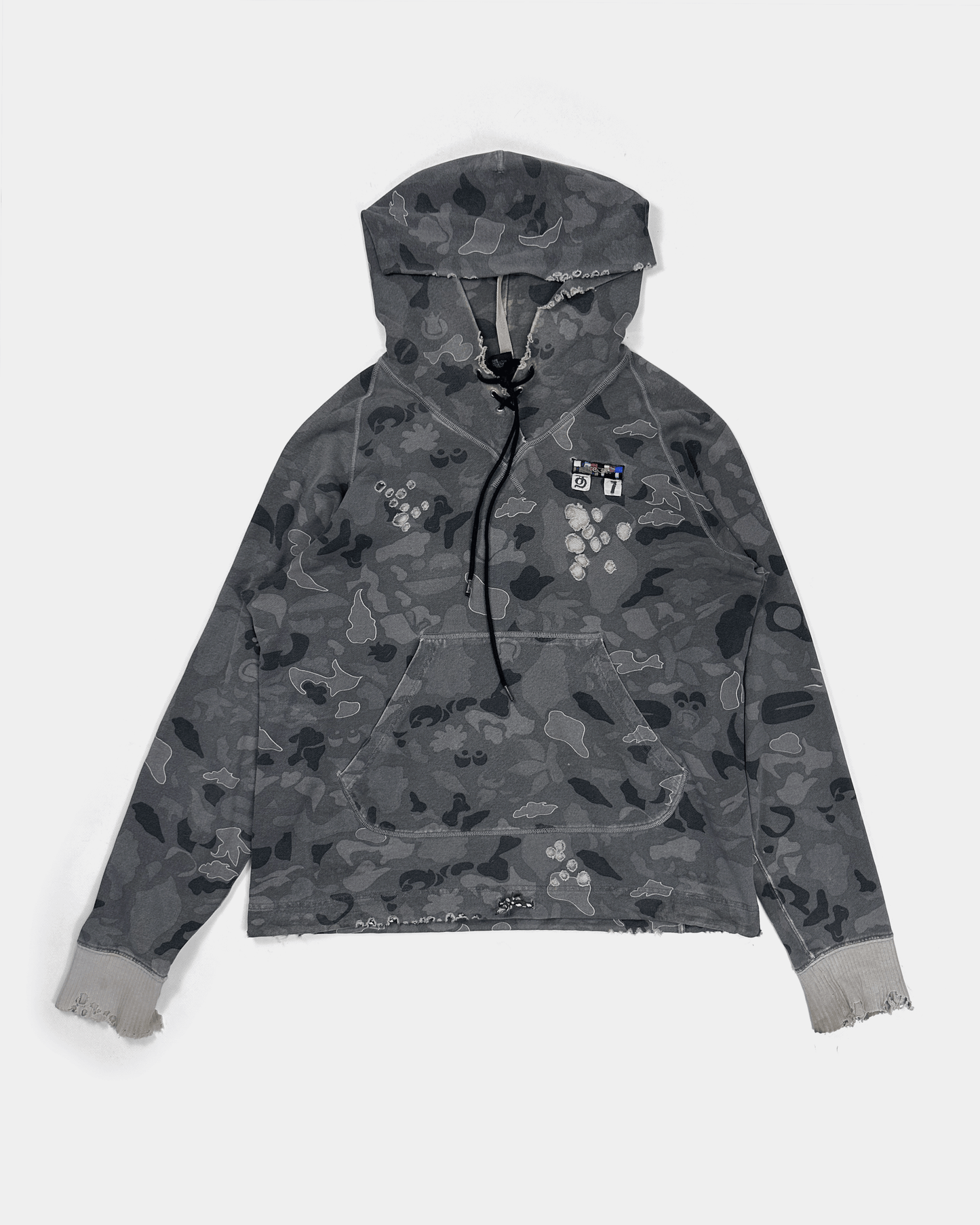 Diesel Destroyed Cammo Hoodie 2000's