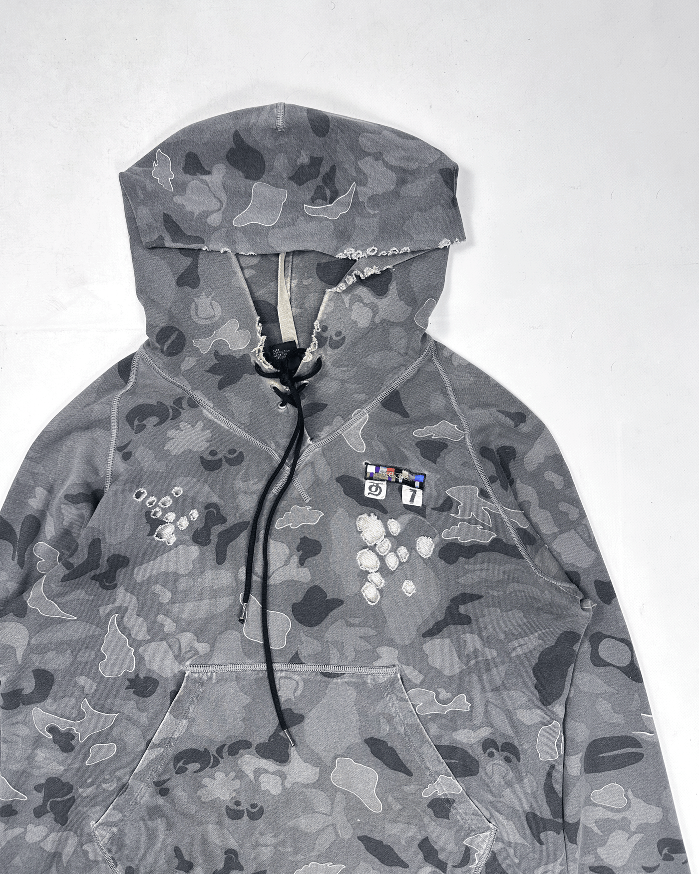 Diesel Destroyed Cammo Hoodie 2000's