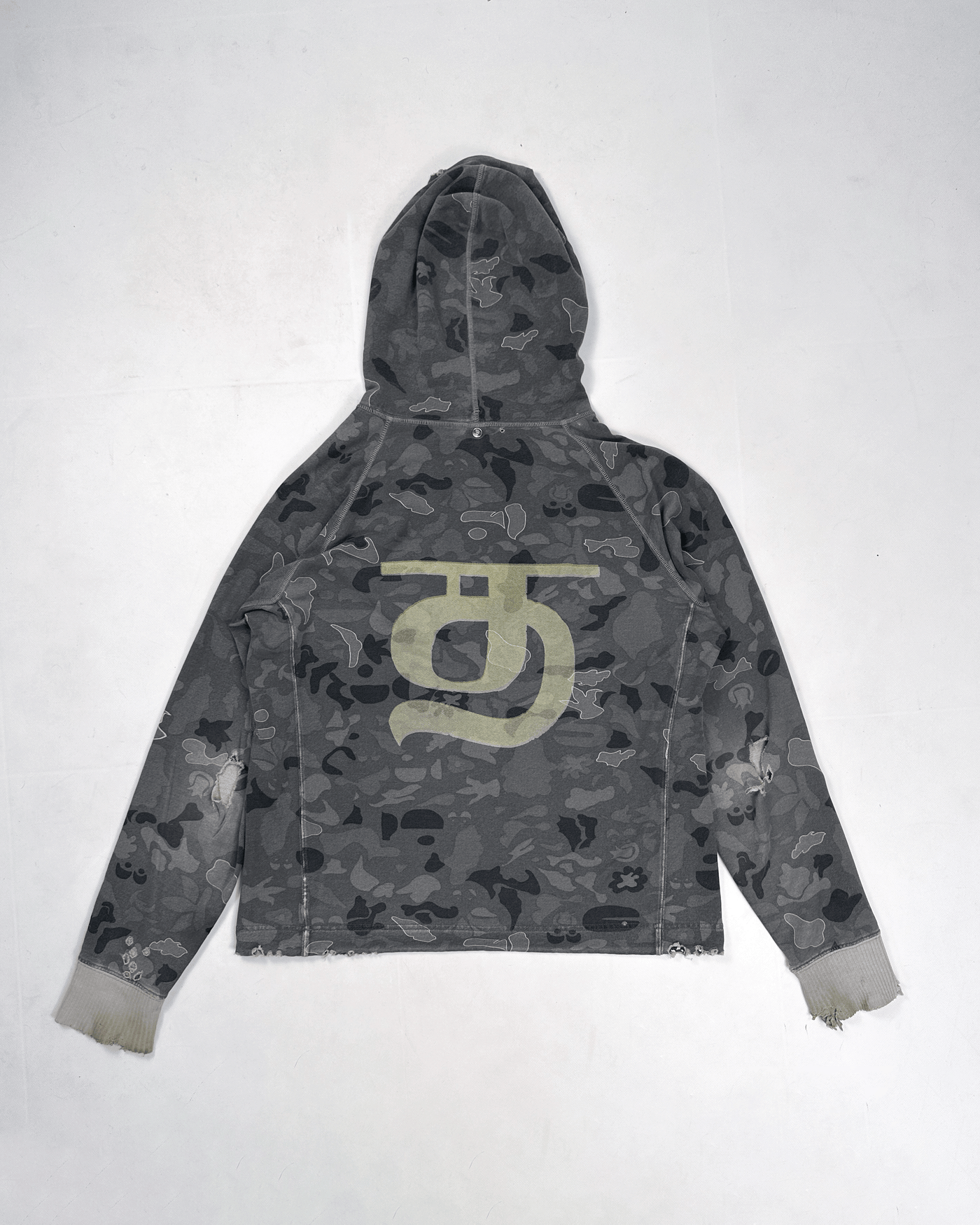 Diesel Destroyed Cammo Hoodie 2000's