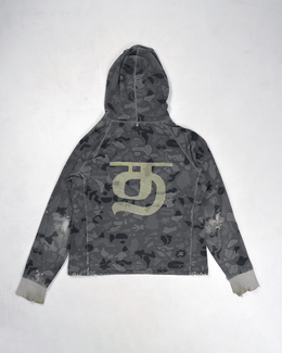 Diesel Destroyed Cammo Hoodie 2000's