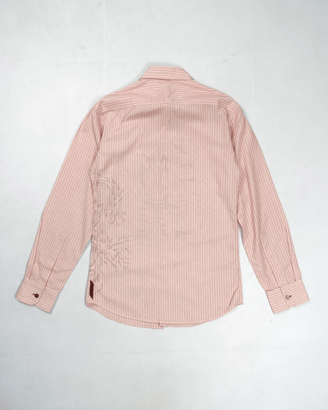 Marithé Francois Girbaud Red Stripes Printed Shirt 2000's