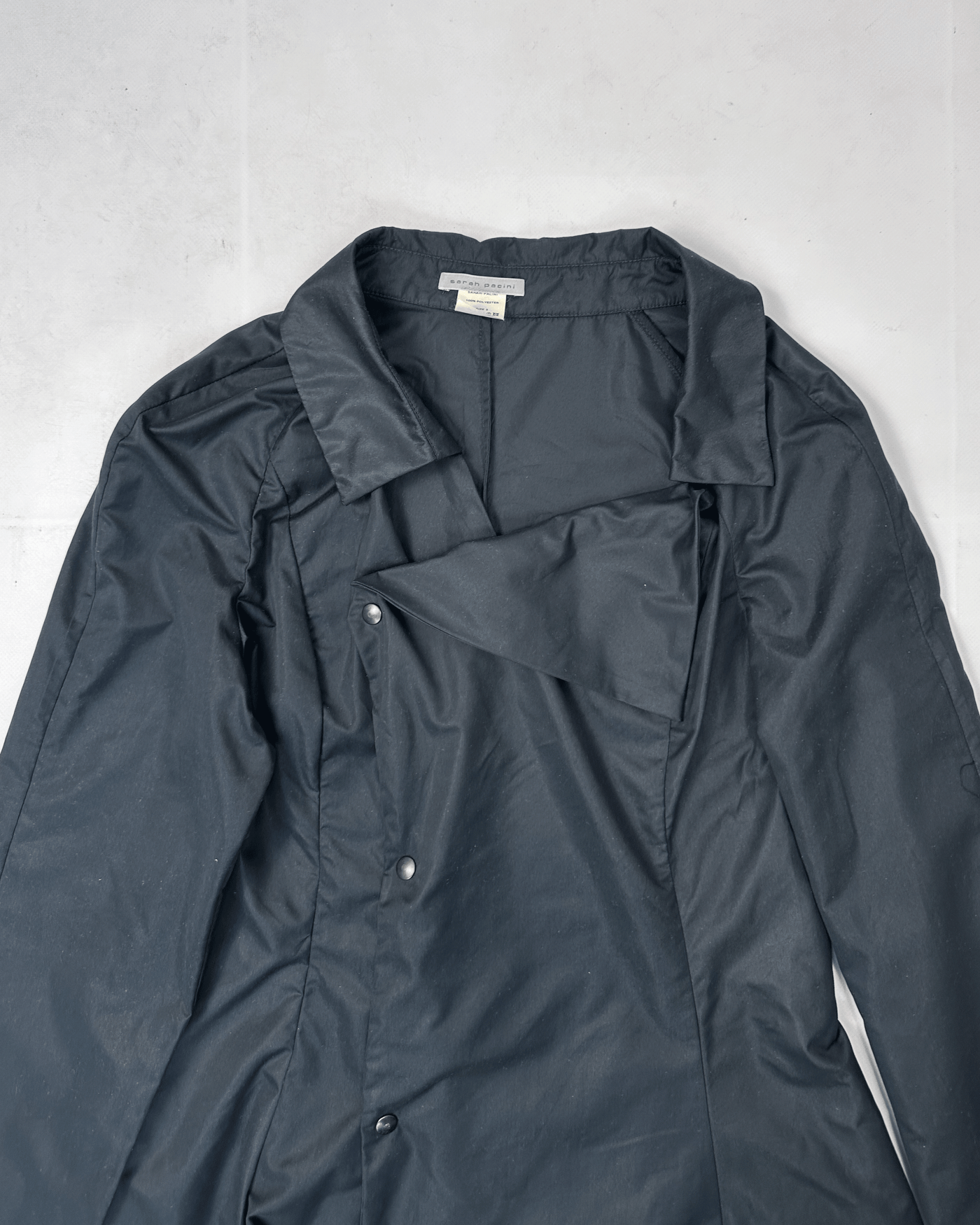 Sarah Pacini Asymmetric Utility Long Coat 2000's