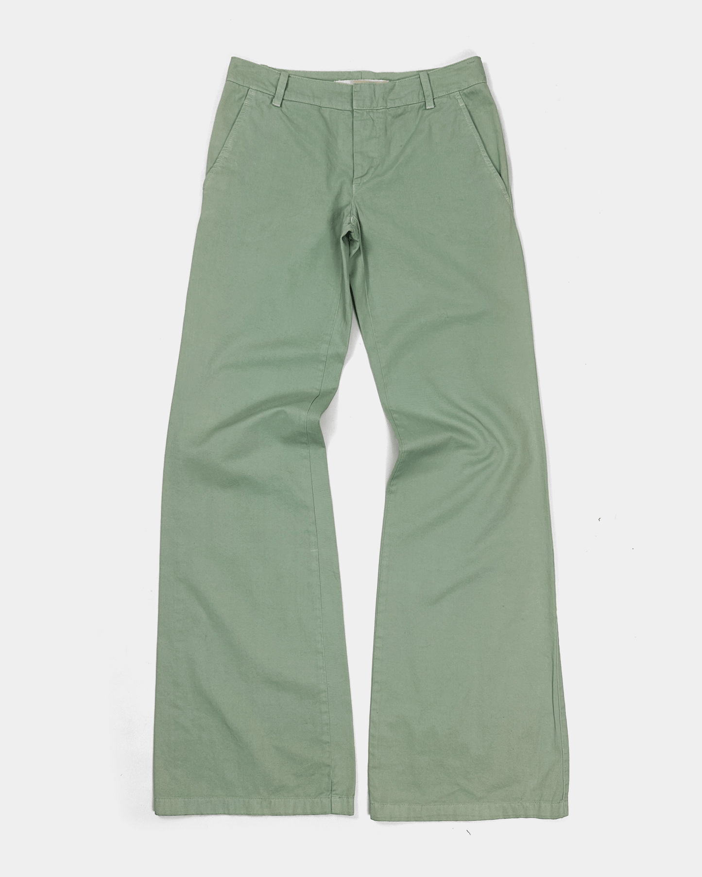 Marni Light Green Flare Pants 2000's