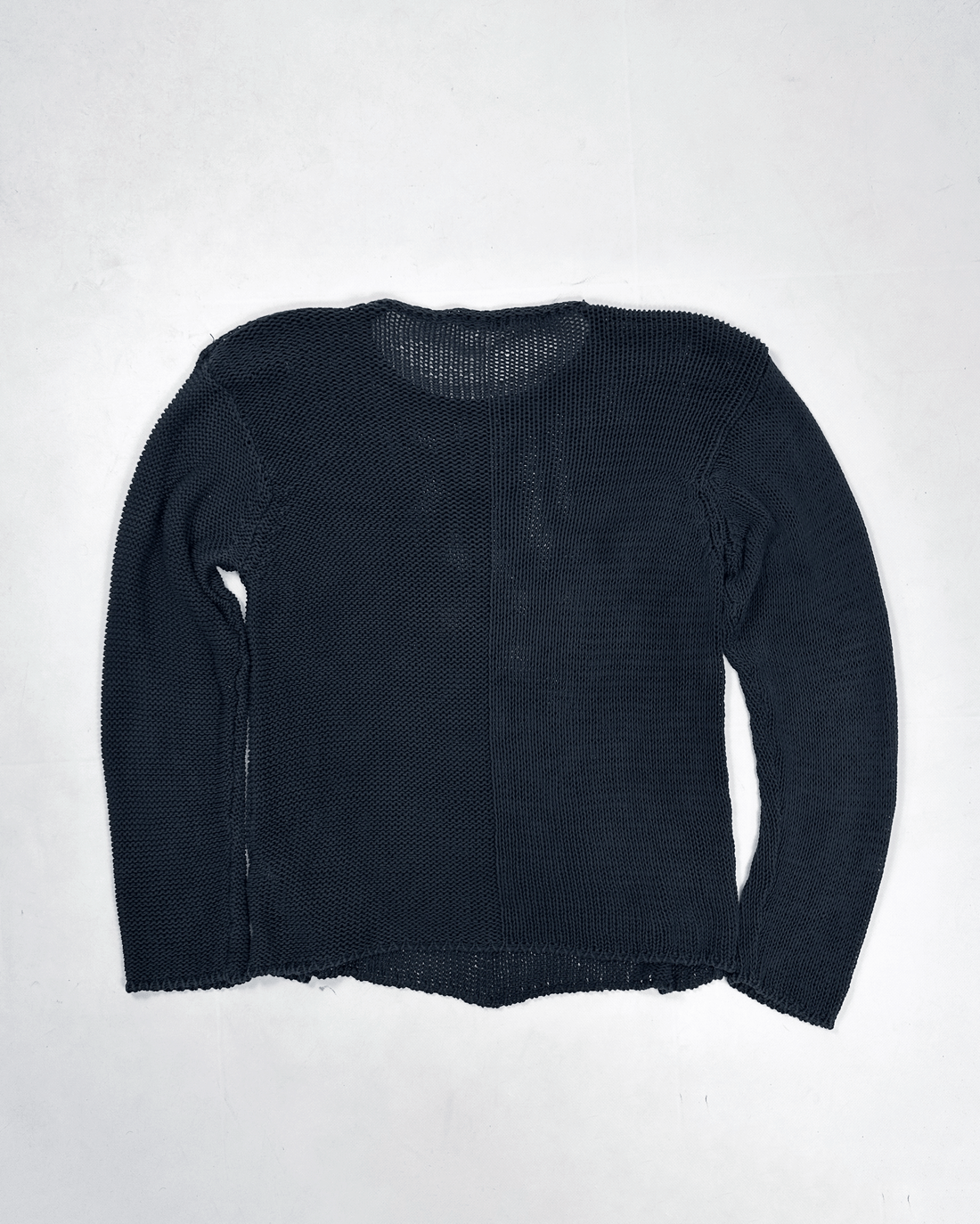 Armani Heavyweight Deep Blue Knitted Sweater 2000's