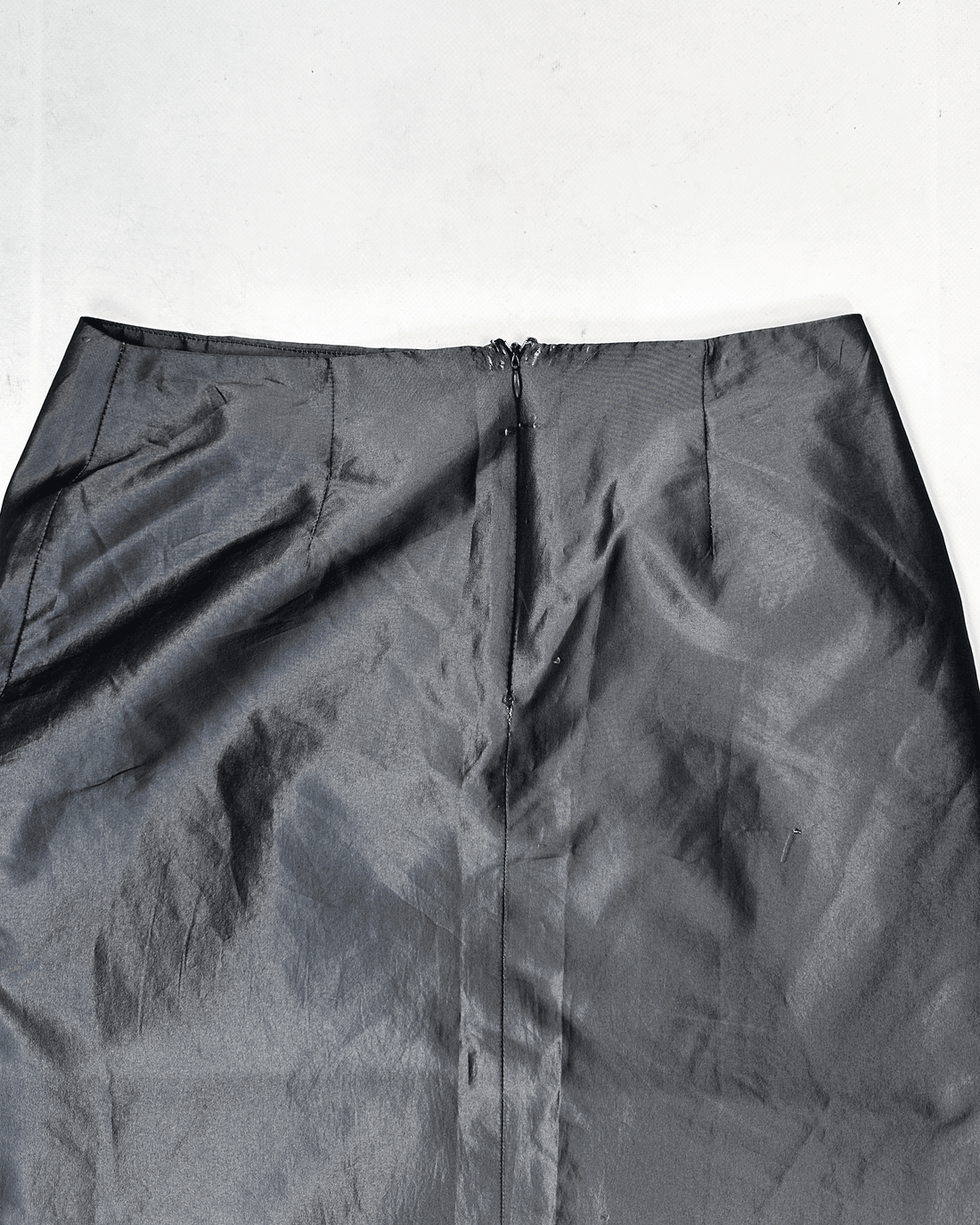Sarah Paccini Metallic Grey Maxi Skirt 2000's