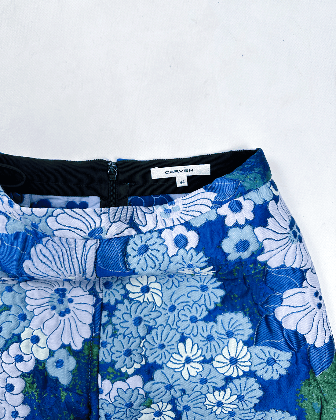 Carven 3-D Embroidery Print Skirt 2000's