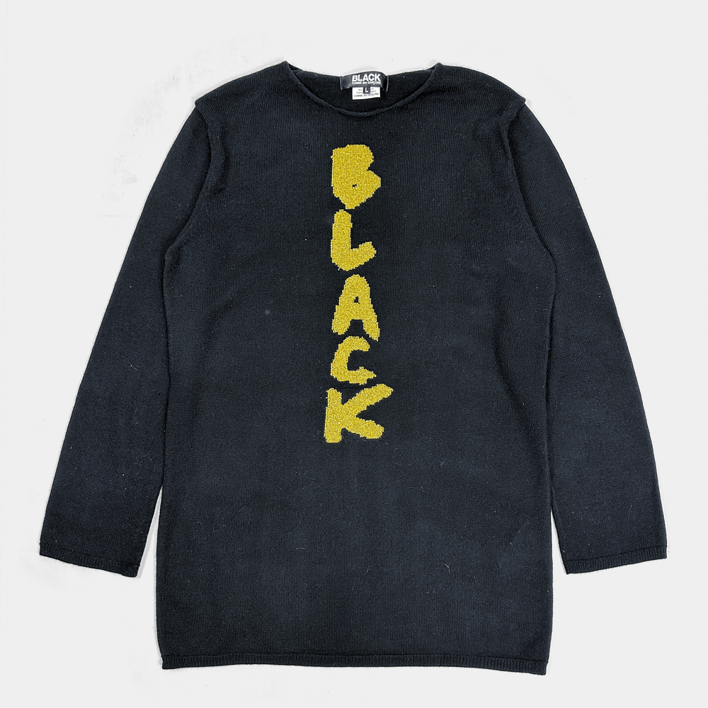 Comme Des Garçons Black Printed Sweater 2018