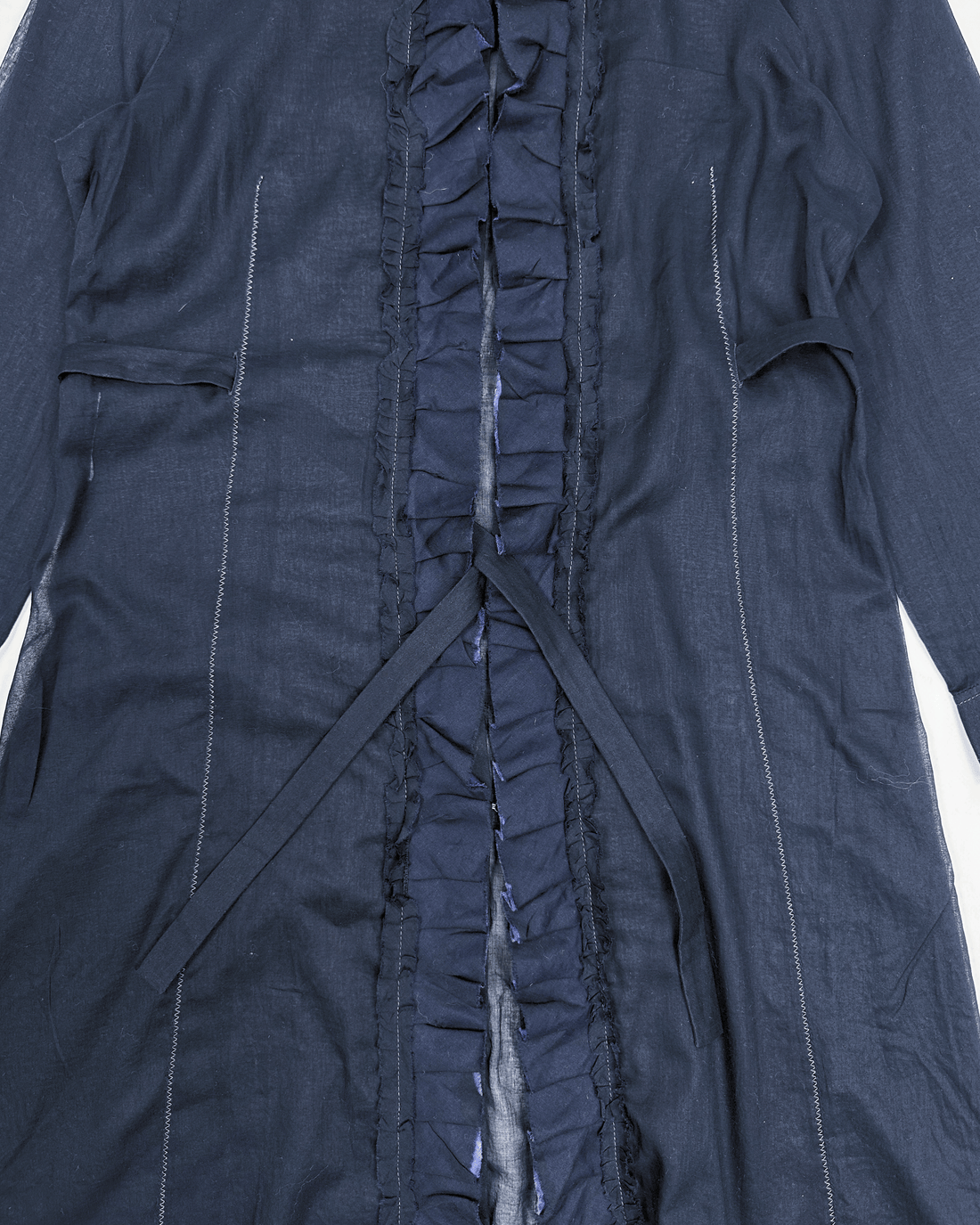 Miu Miu Black Translucid Long Shirt 2000's