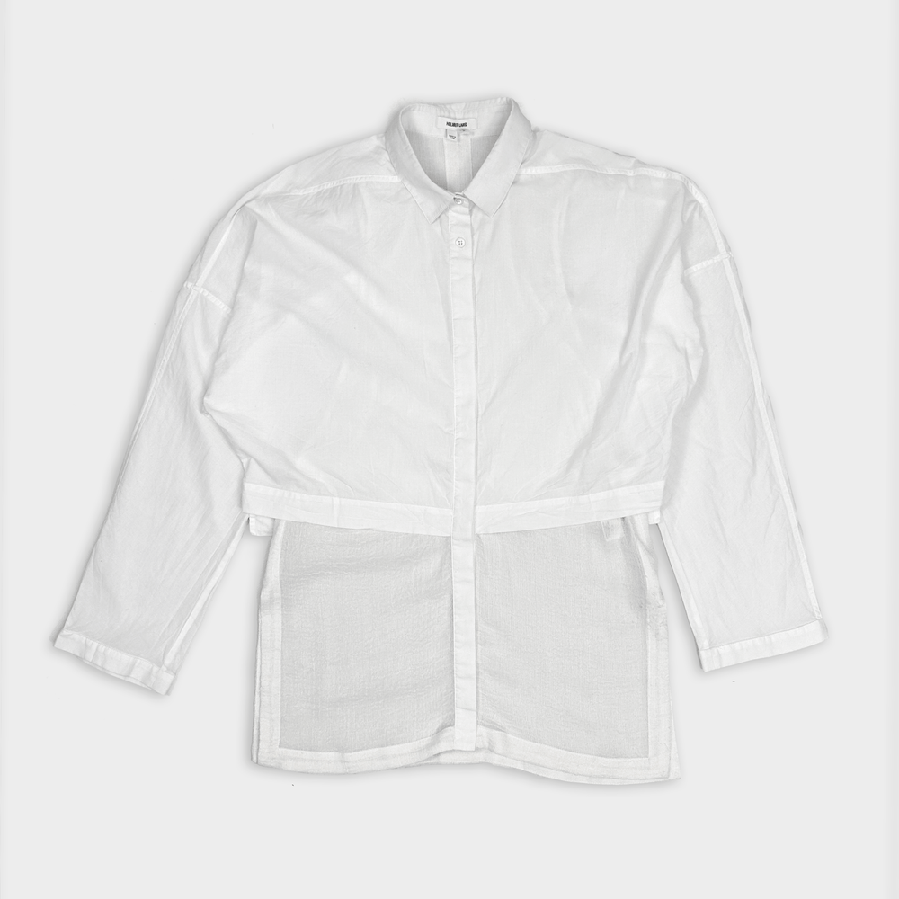 Helmut Lang 2-Layer White Shirt FW 2002