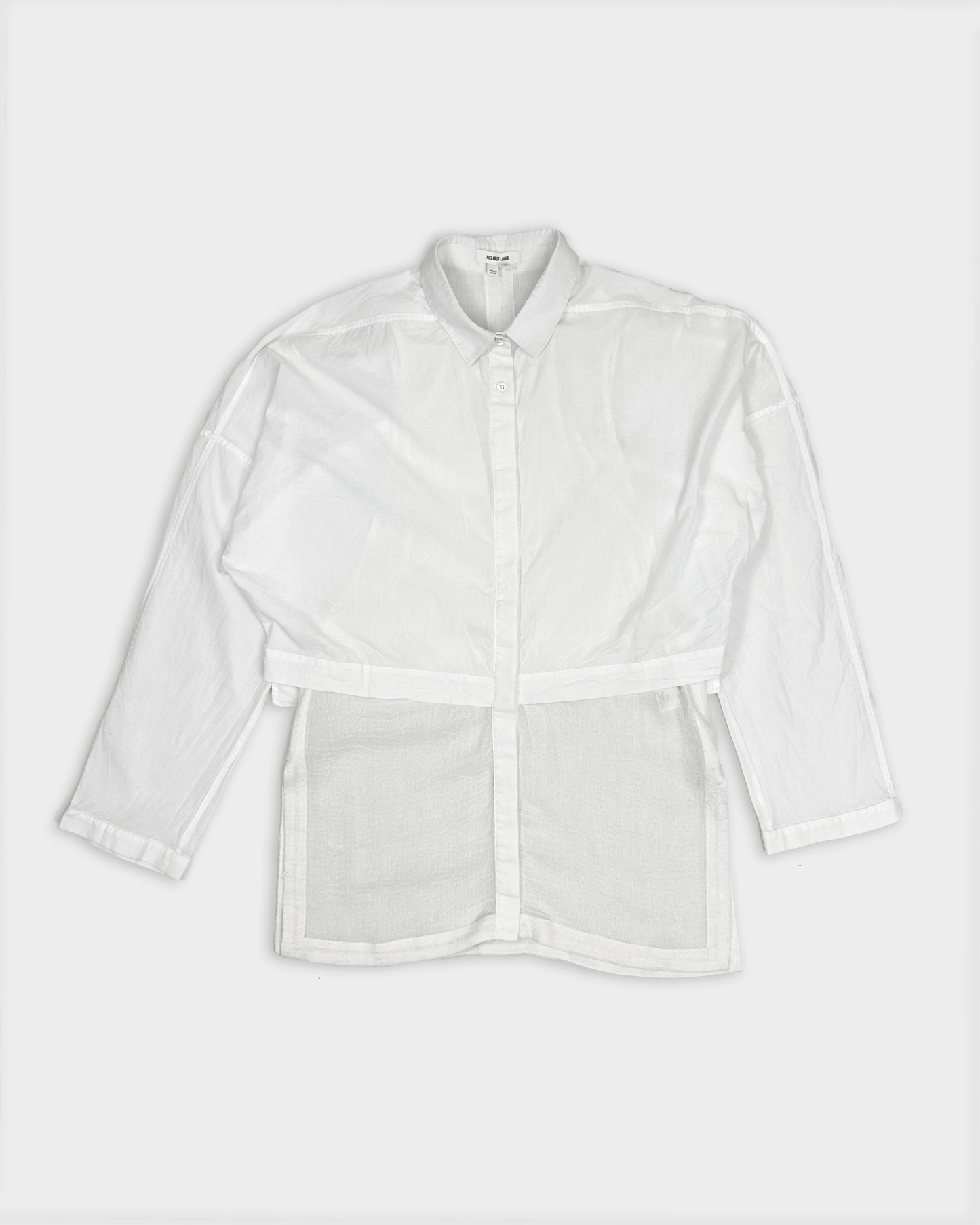 Helmut Lang 2-Layer White Shirt FW 2002