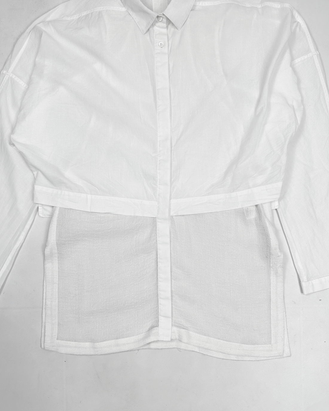 Helmut Lang 2-Layer White Shirt FW 2002