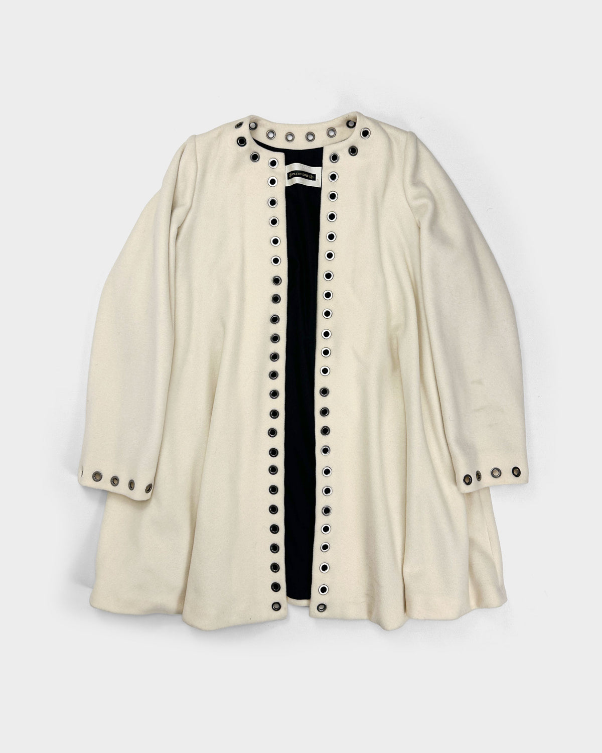 Faycal Amor Plein Sud Holes Cream Coat 2000's