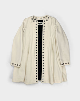 Faycal Amor Plein Sud Holes Cream Coat 2000's