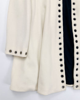 Faycal Amor Plein Sud Holes Cream Coat 2000's