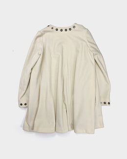 Faycal Amor Plein Sud Holes Cream Coat 2000's