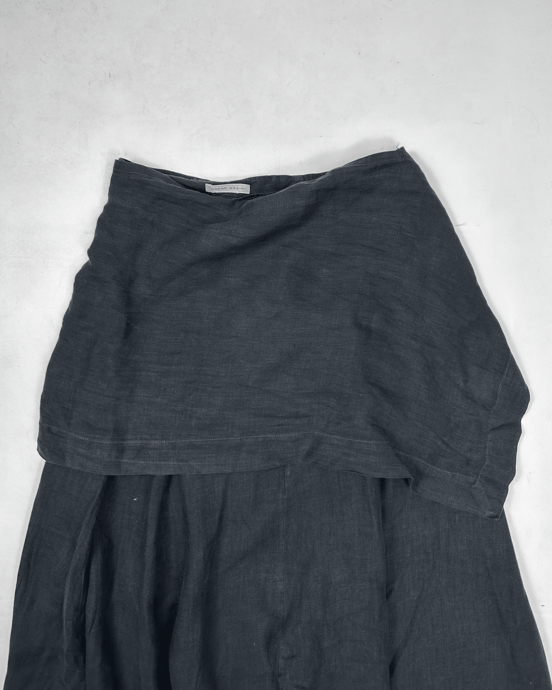 Sarah Paccini Skirted Linen Wide Pants 2000's