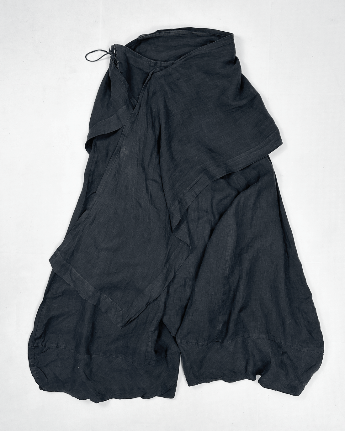 Sarah Paccini Skirted Linen Wide Pants 2000's