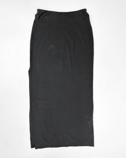 Kenzo Jungle Black Straight Skirt 2000's