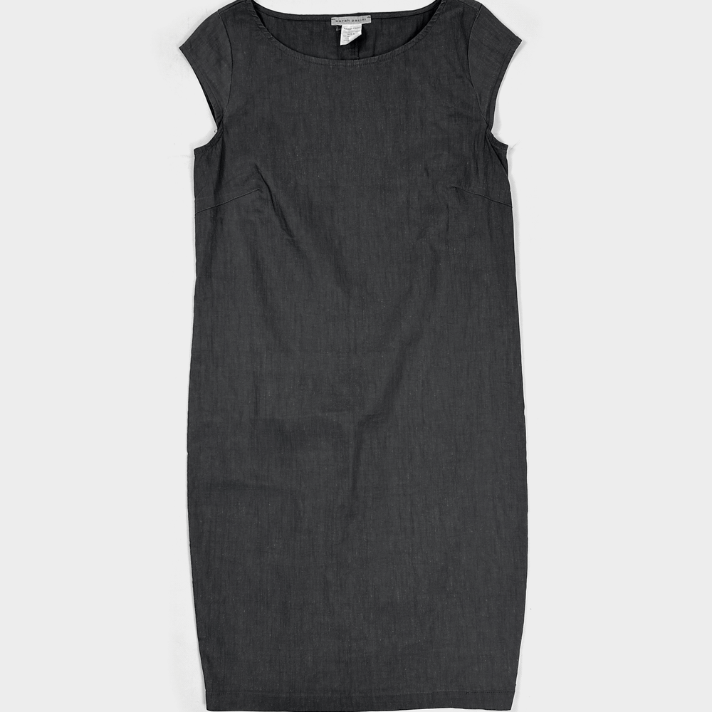 Sarah Pacini Dark Grey Zipped Dress 2000's