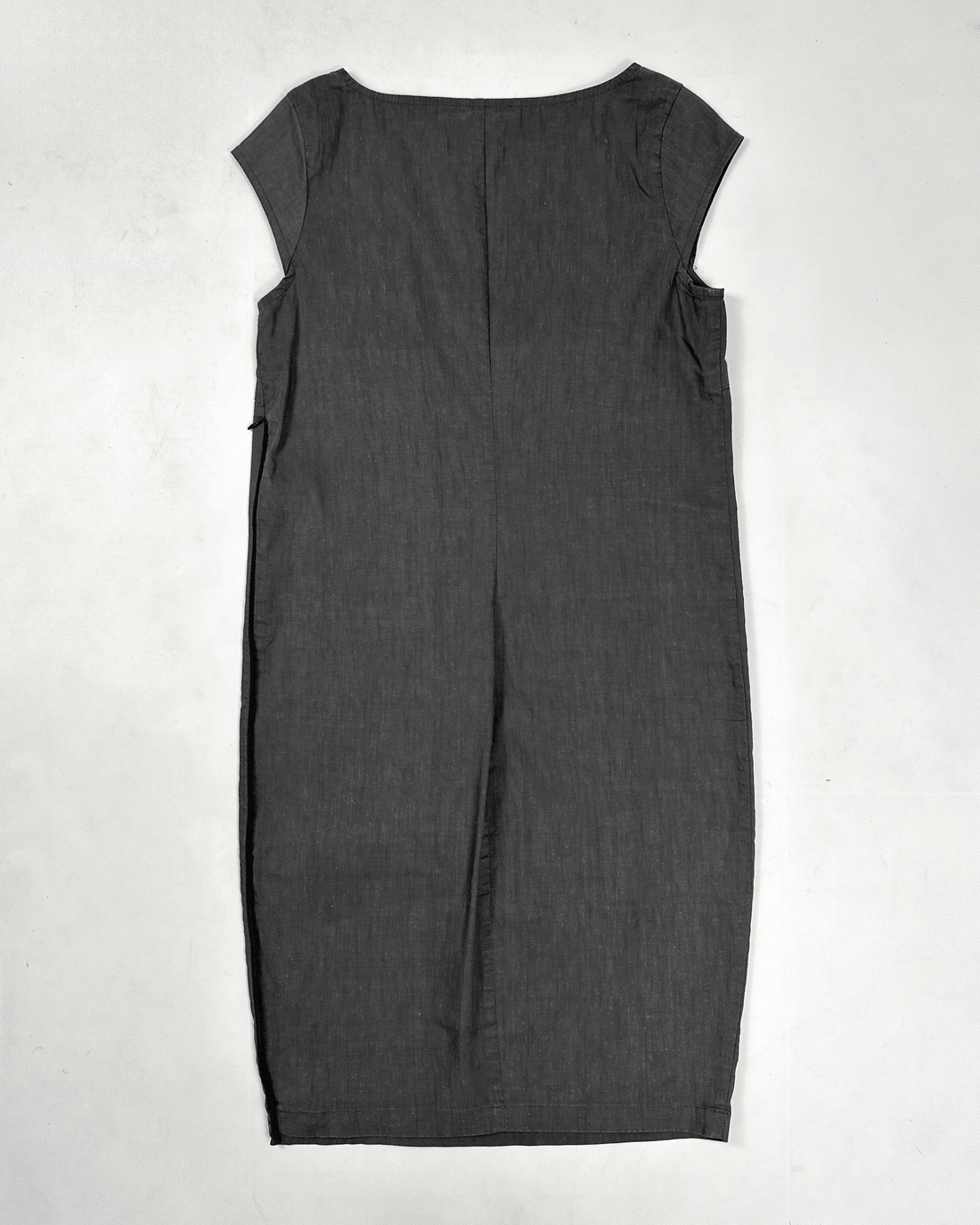Sarah Paccini Dark Grey Zipped Dress 2000's