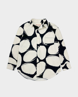 Marni Print Cotton Black and White Overshirt S/S 2020