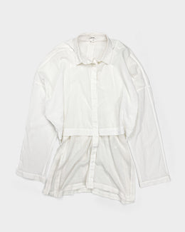 Helmut Lang 2-Layer White Shirt F/W 2002 - Vintagetts