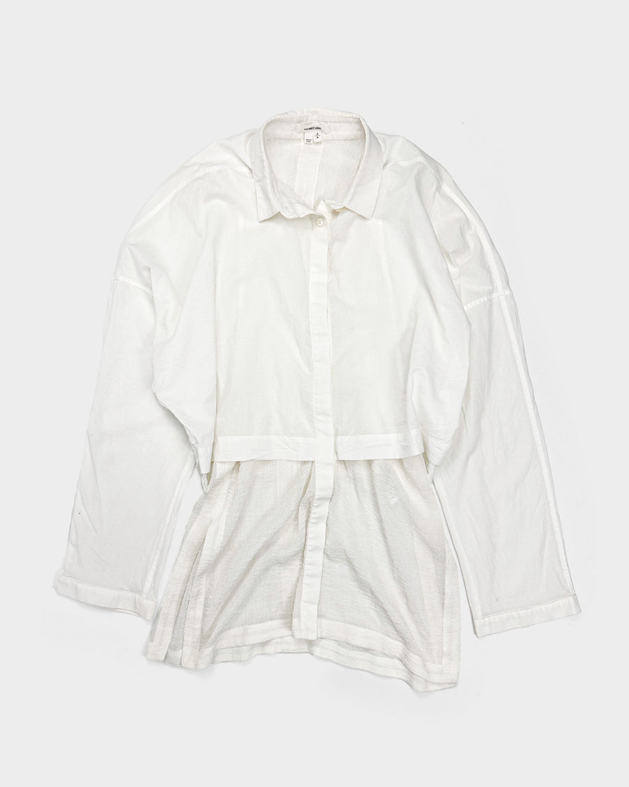 Helmut Lang 2-Layer White Shirt F/W 2002 - Vintagetts