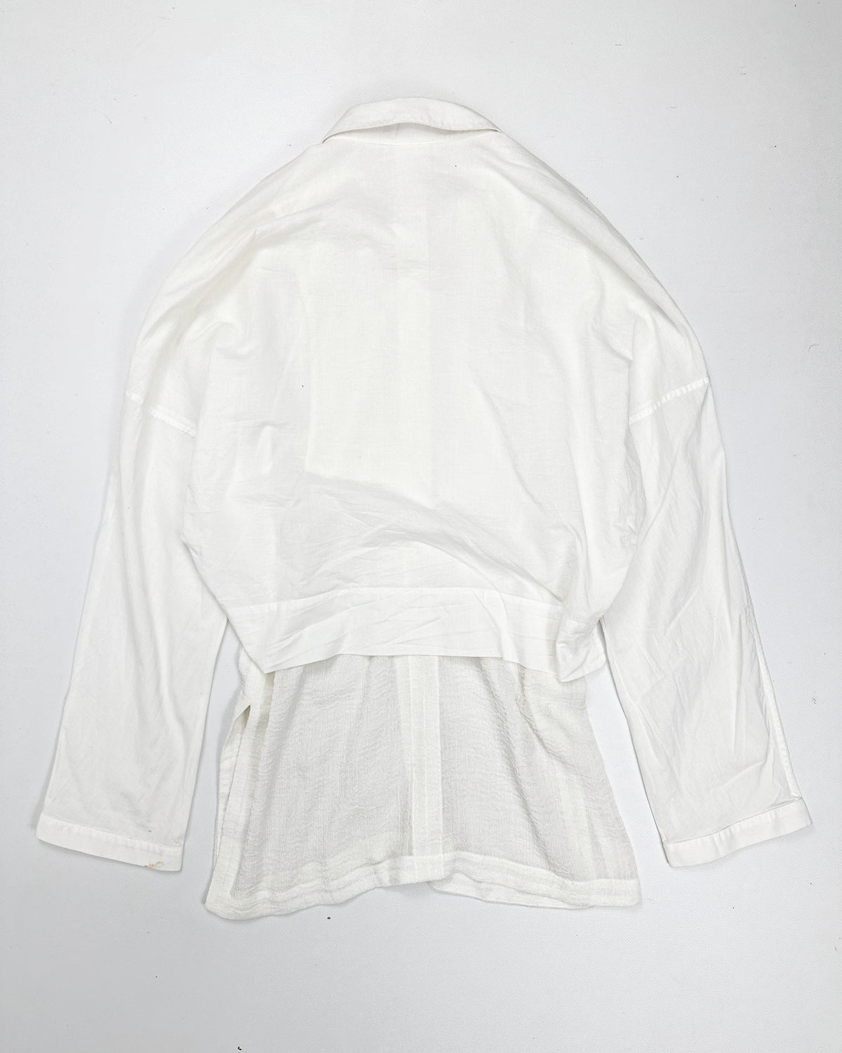 Helmut Lang 2-Layer White Shirt F/W 2002 - Vintagetts
