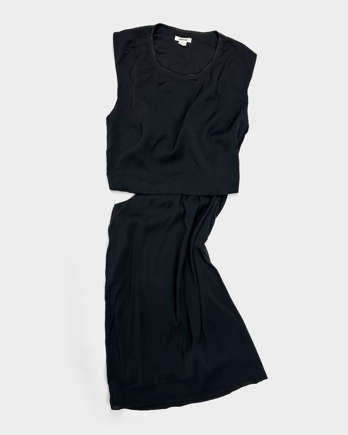Helmut Lang 2-Pieces Black Dress S/S 2001 - Vintagetts
