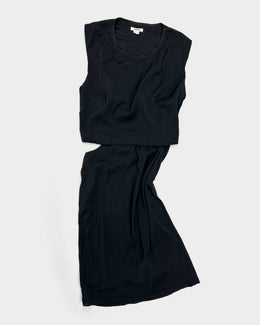 Helmut Lang 2-Pieces Black Dress S/S 2001 - Vintagetts