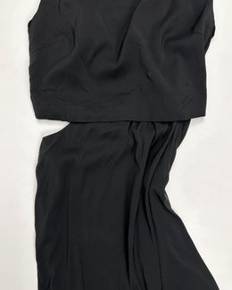 Helmut Lang 2-Pieces Black Dress S/S 2001 - Vintagetts