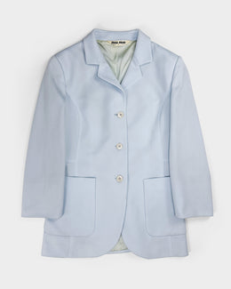 Miu Miu Baby Blue Blazer Jacket 1990's