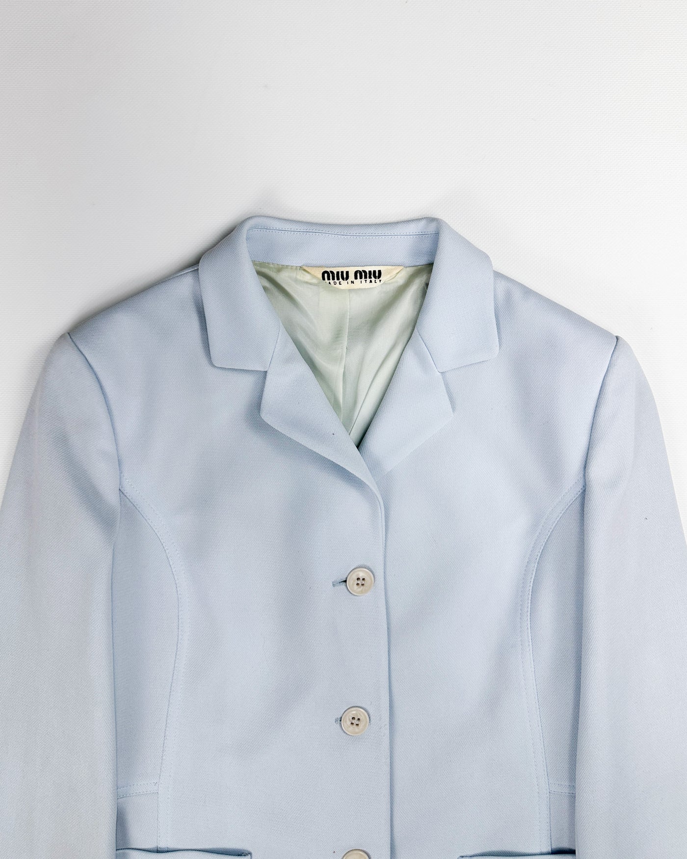 Miu Miu Baby Blue Blazer Jacket 1990's