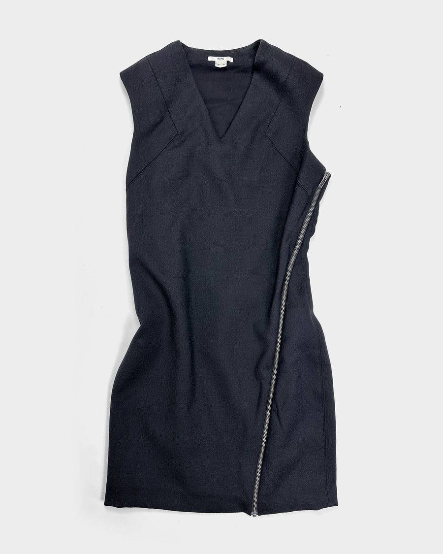 Helmut Lang Full Zipped Black Dress F/W 2009 - Vintagetts