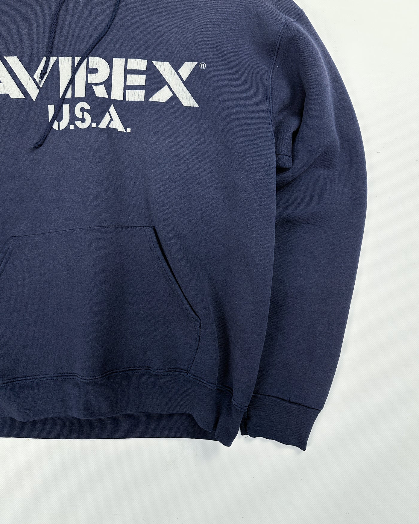 Avirex USA Sun Faded Blue Hoodie 1990's