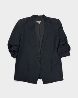 Helmut Lang Wrinkled Sleeves Black Blazer F/W 2004 - Vintagetts