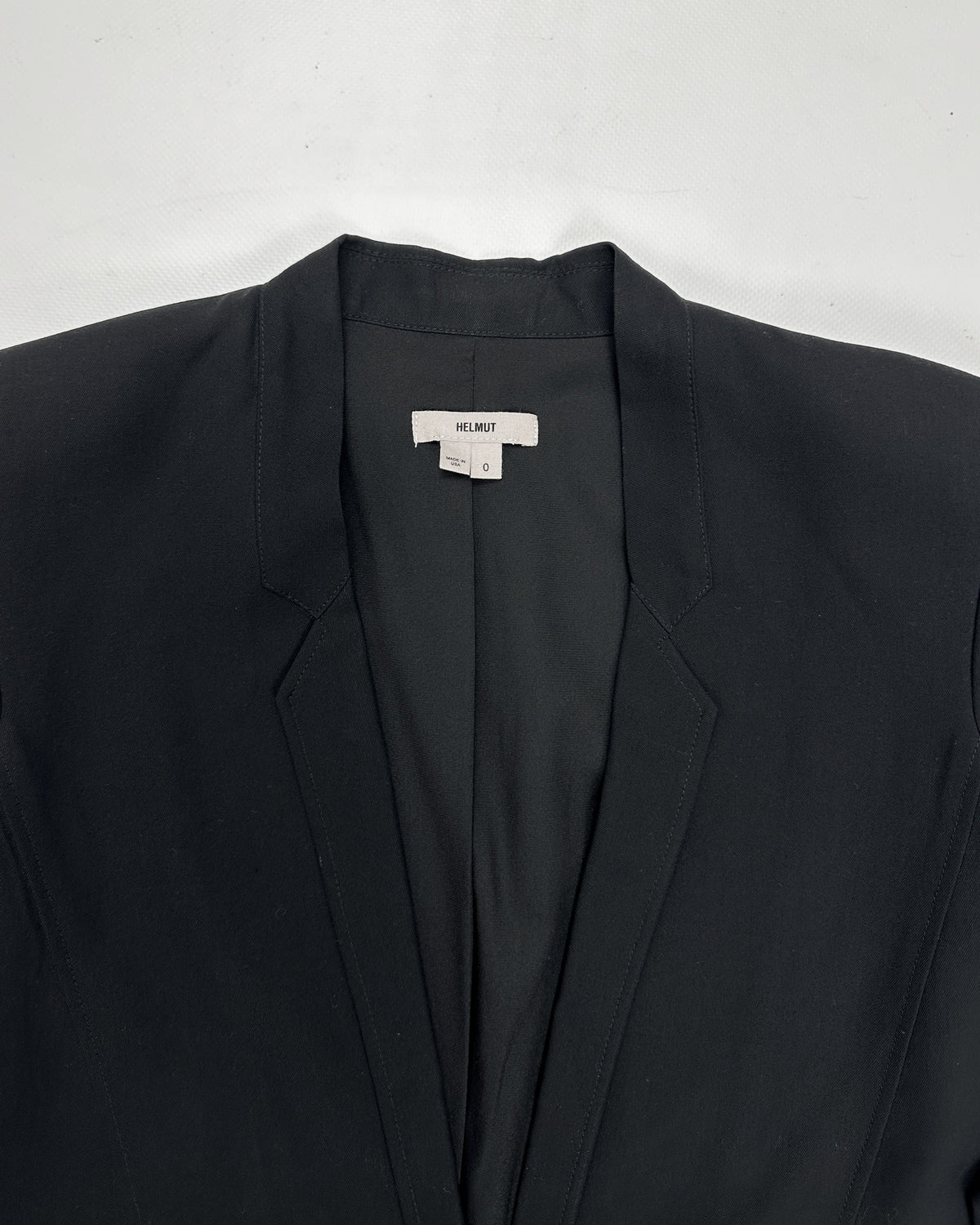 Helmut Lang Wrinkled Sleeves Black Blazer F/W 2004 - Vintagetts