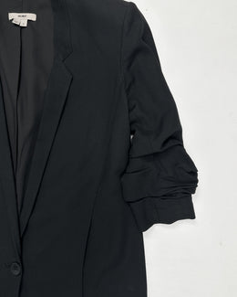 Helmut Lang Wrinkled Sleeves Black Blazer F/W 2004 - Vintagetts