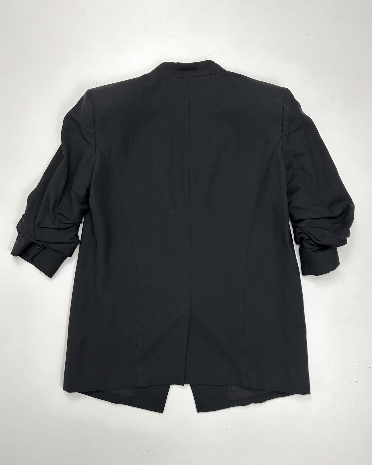 Helmut Lang Wrinkled Sleeves Black Blazer F/W 2004 - Vintagetts