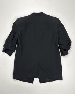 Helmut Lang Wrinkled Sleeves Black Blazer F/W 2004 - Vintagetts