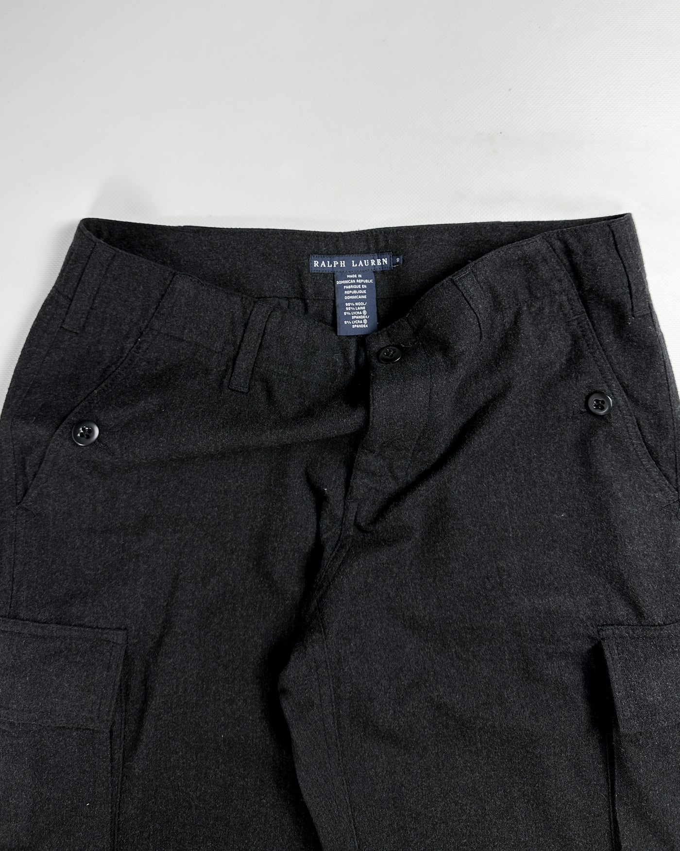 Ralph Lauren Dark Grey Wool Pants 1990's